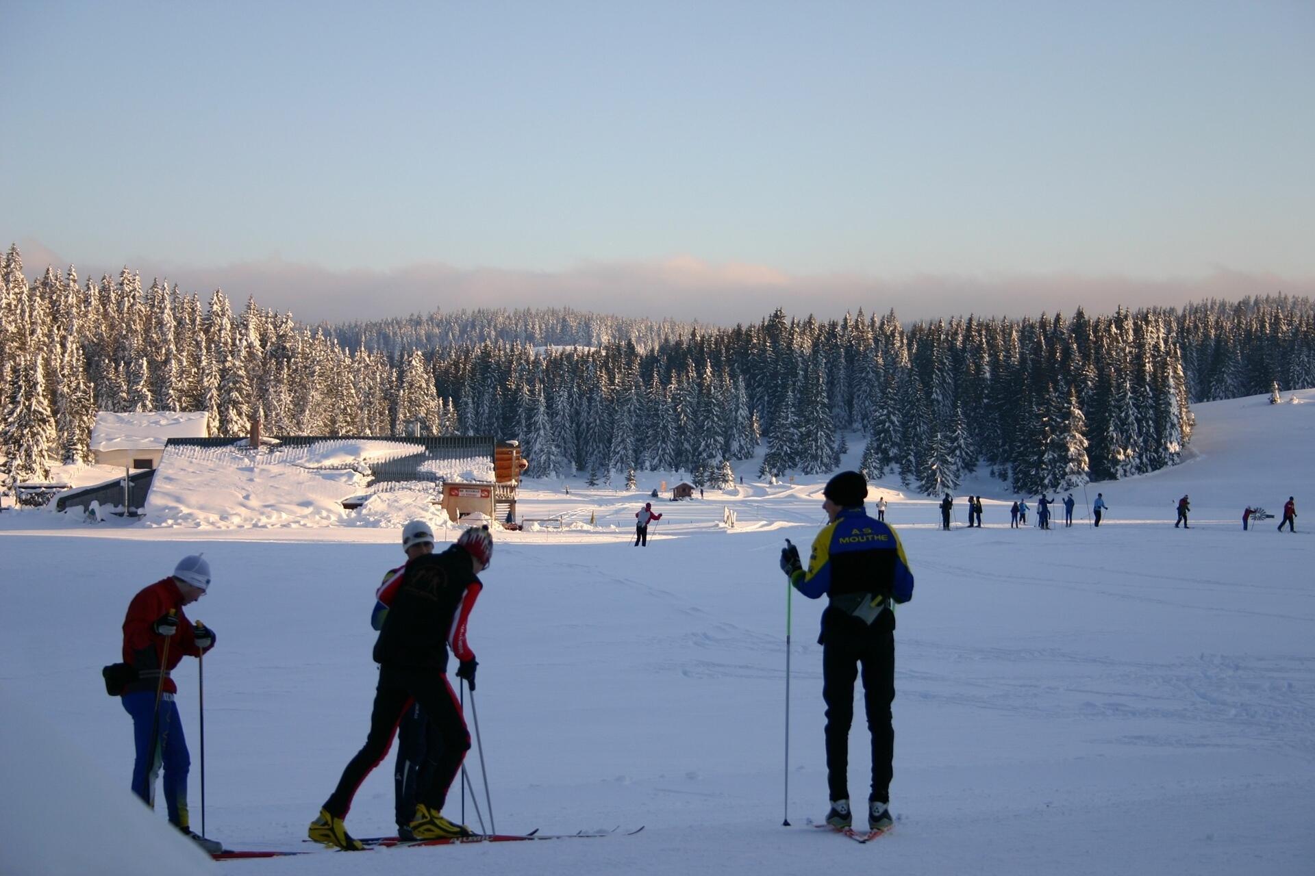 Ski de fond au Pré Poncet   Ⓒ  Philippe VUEZ