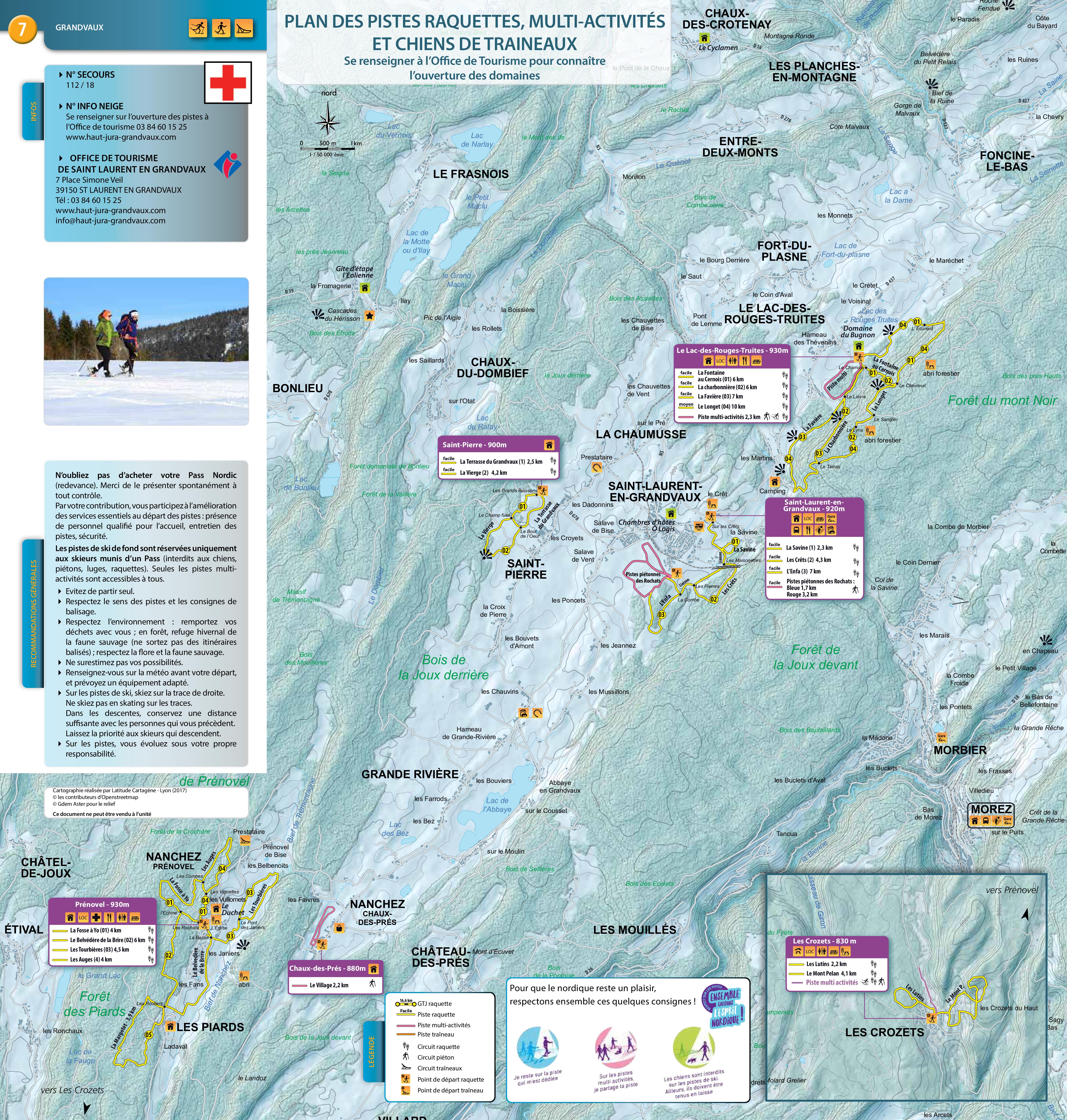 Plan raquettes Grandvaux 