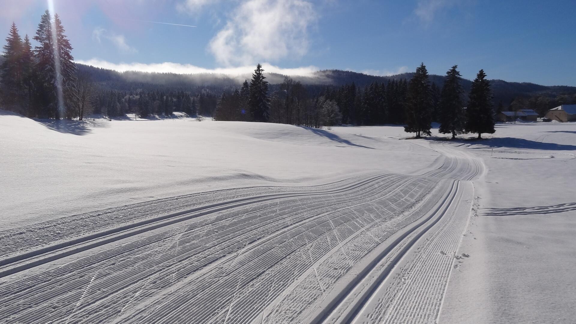 Ski de fond à Bellefontaine  Ⓒ  Odile GRESSET