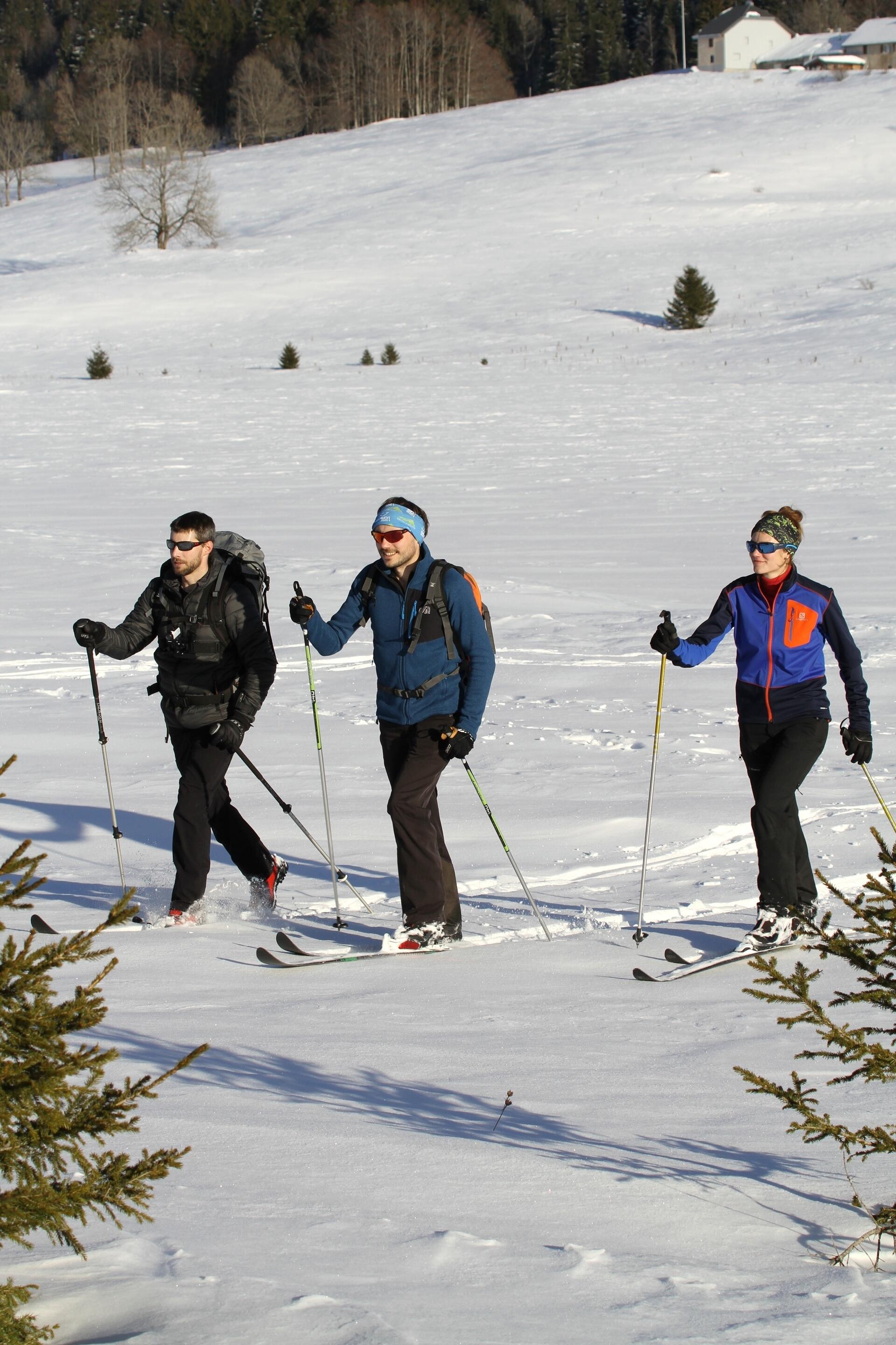 ski-randonnee-nordique-montagnes-jura-CDT25-GTJ-ENJ  Ⓒ  Ph-Lebugle