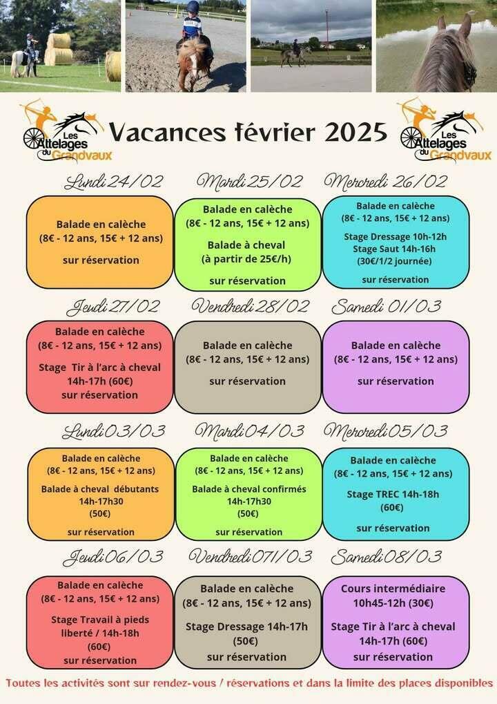 Vacances d'hiver Attelages du Grandvaux  Ⓒ  Attelages du G.