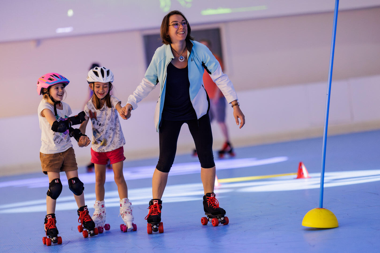 Roller en famille à l'Espace des Mondes Polaires  Ⓒ  Stéphane et Elisabeth Godin